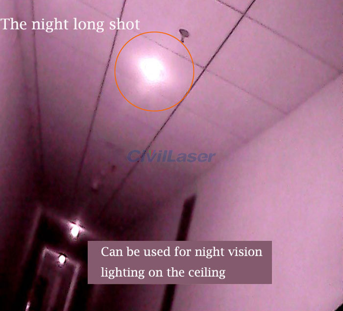 Infrared Night Vision Lighting 850nm 800mw Infrared Adjustable 레이저 모듈 Dot 고출력 레이저 Flashlight
